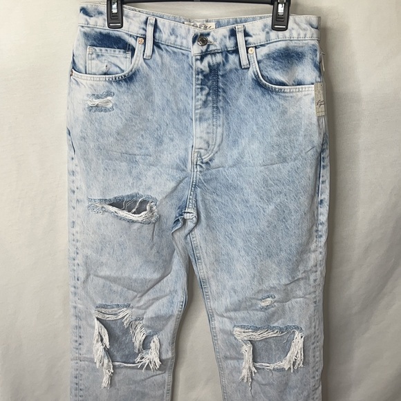 FREE PEOPLE Tapered Baggy Boyfriend in Purple Rock Sz 29 - Picture 4 of 10